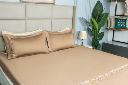 EMBROIDERY BEDSHEET 100% COTTON (3PCS) - Bedding Bliss