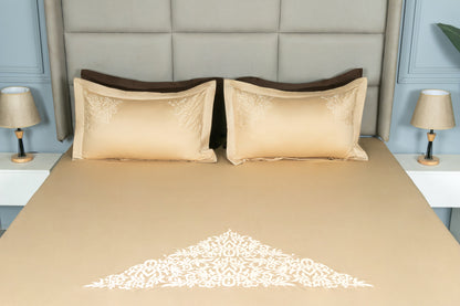 EMBROIDERY BEDSHEET 100% COTTON (3PCS) - Bedding Bliss