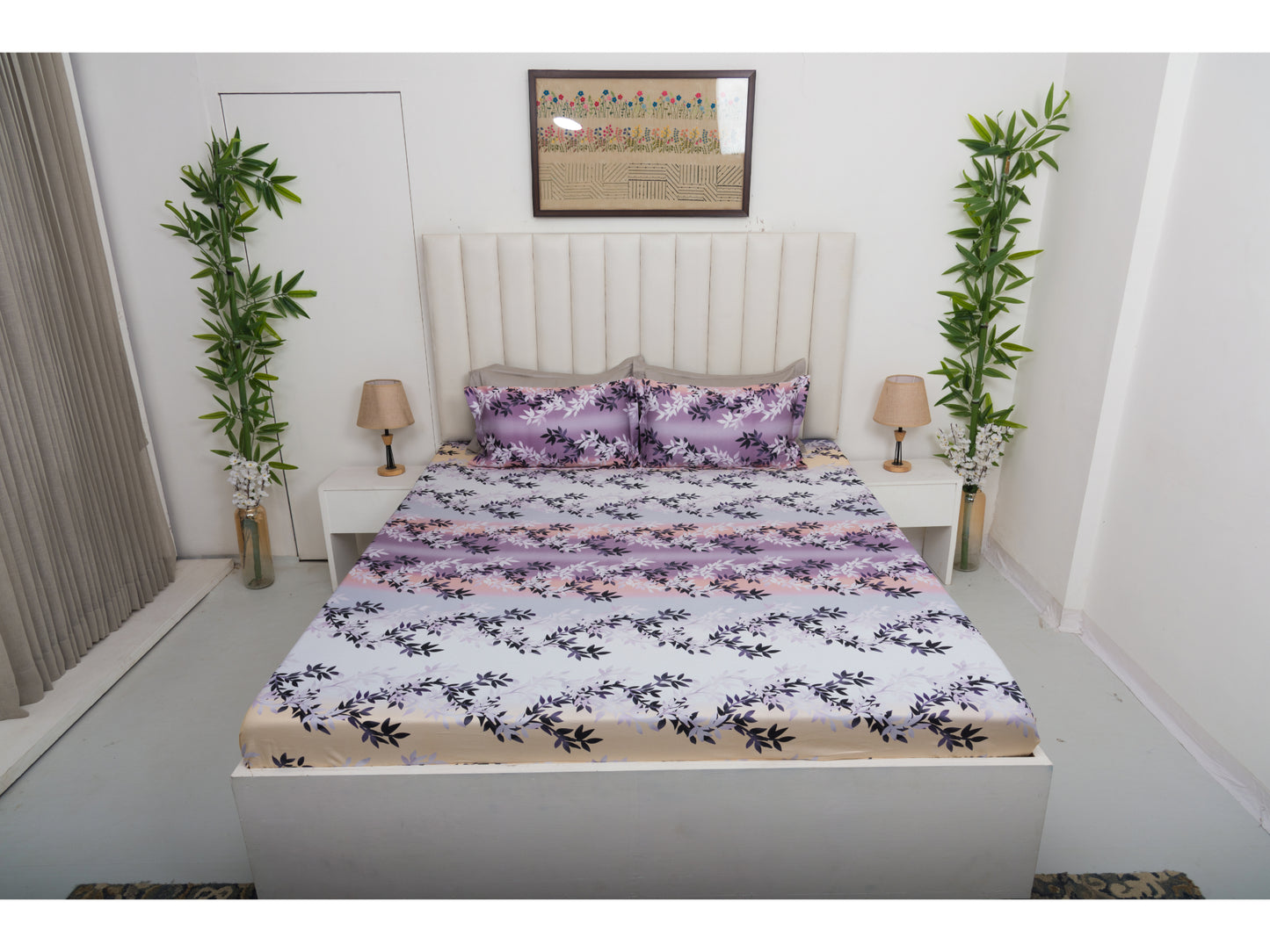 DIGITAL PRINTED BEDSHEET 100% COTTON (3PCS,PRINTED)