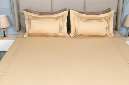 EMBROIDERY BEDSHEET 100% COTTON (3PCS)