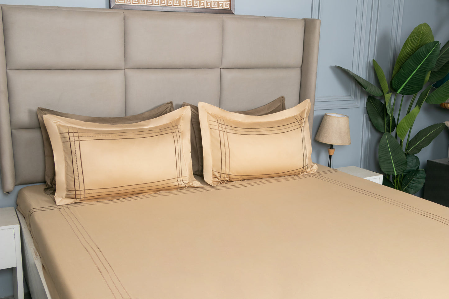 EMBROIDERY BEDSHEET 100% COTTON (3PCS)