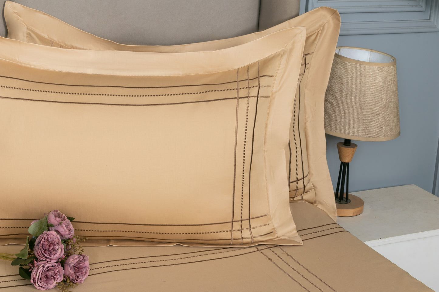 EMBROIDERY BEDSHEET 100% COTTON (3PCS)