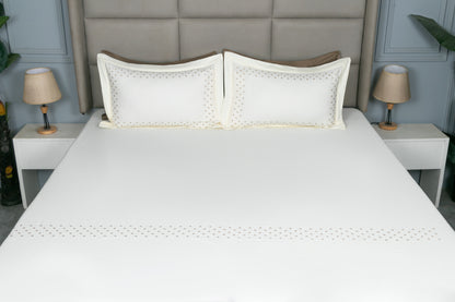 EMBROIDERY BEDSHEET 100% COTTON (3PCS)