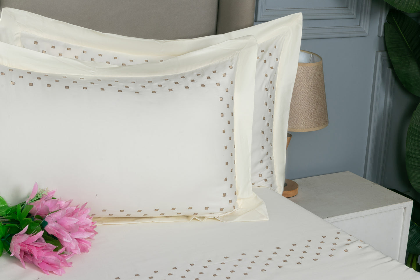 EMBROIDERY BEDSHEET 100% COTTON (3PCS)