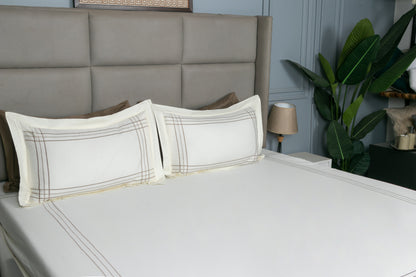 EMBROIDERY BEDSHEET 100% COTTON (3PCS)