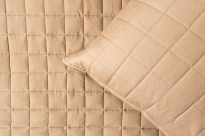 TAUPE MATRIX-QUILTED CALM (3 PCS)