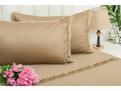 EMBROIDERY BEDSHEET 100% COTTON (3PCS)