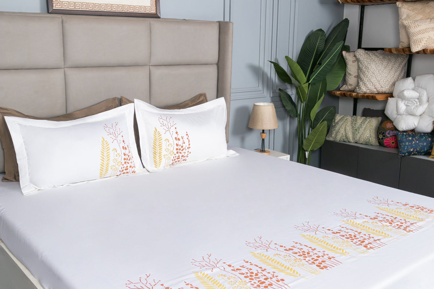 HAND PAINTED BEDSHEET 100% COTTON (3PCS)