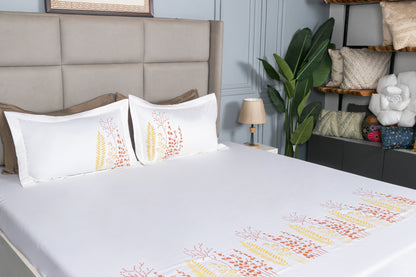 HAND PAINTED BEDSHEET 100% COTTON (3PCS)