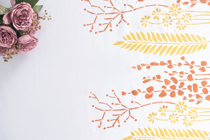 HAND PAINTED BEDSHEET 100% COTTON (3PCS)