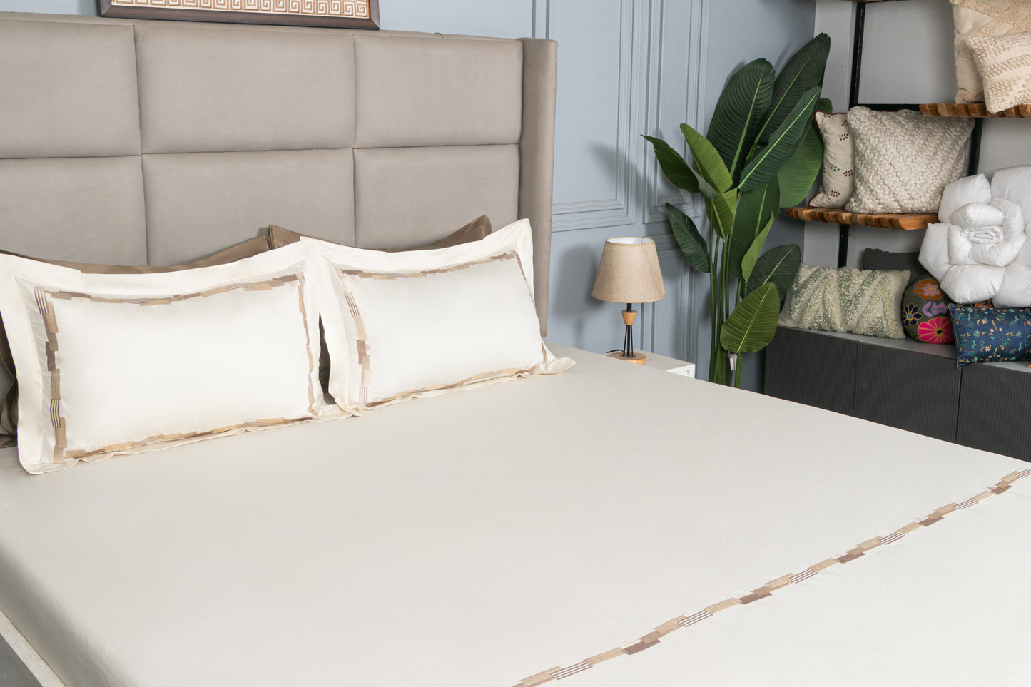 EMBROIDERY BEDSHEET 100% COTTON (3PCS)