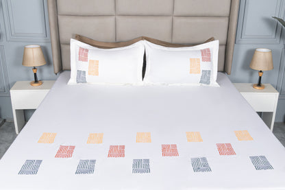 HAND PAINTED BEDSHEET 100% COTTON (3PCS)