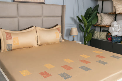 HAND PAINTED BEDSHEET 100% COTTON (3PCS)