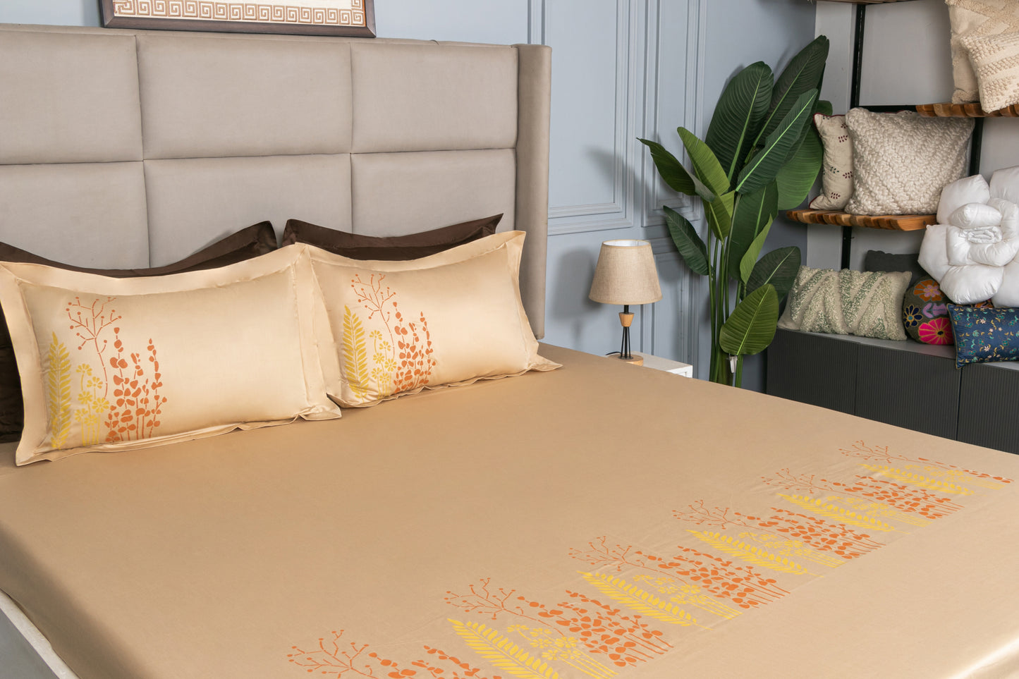 HAND PAINTED BEDSHEET 100% COTTON (3PCS)