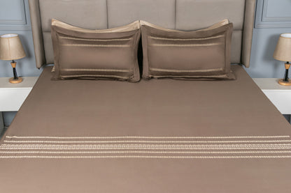 EMBROIDERY BEDSHEET 100% COTTON  (3PCS)