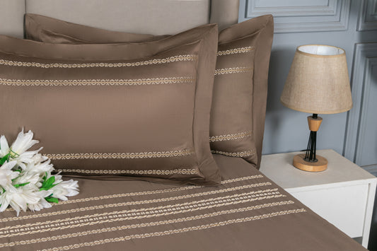 EMBROIDERY BEDSHEET 100% COTTON  (3PCS)