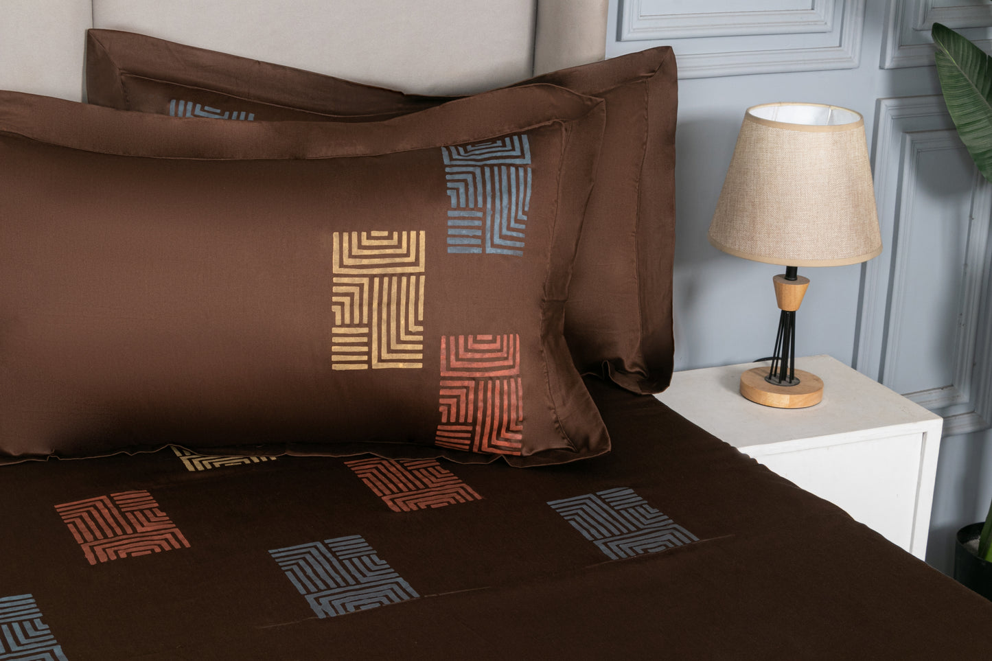 HAND PAINTED BEDSHEET 100% COTTON (3PCS)