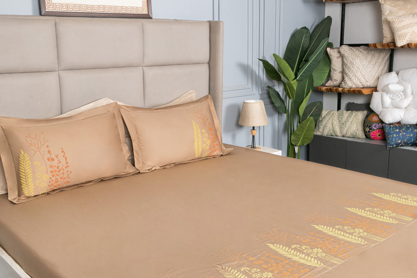 HAND PAINTED BEDSHEET 100% COTTON (3PCS)