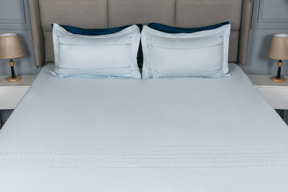 EMBROIDERY BEDSHEET 100% COTTON  (3PCS)