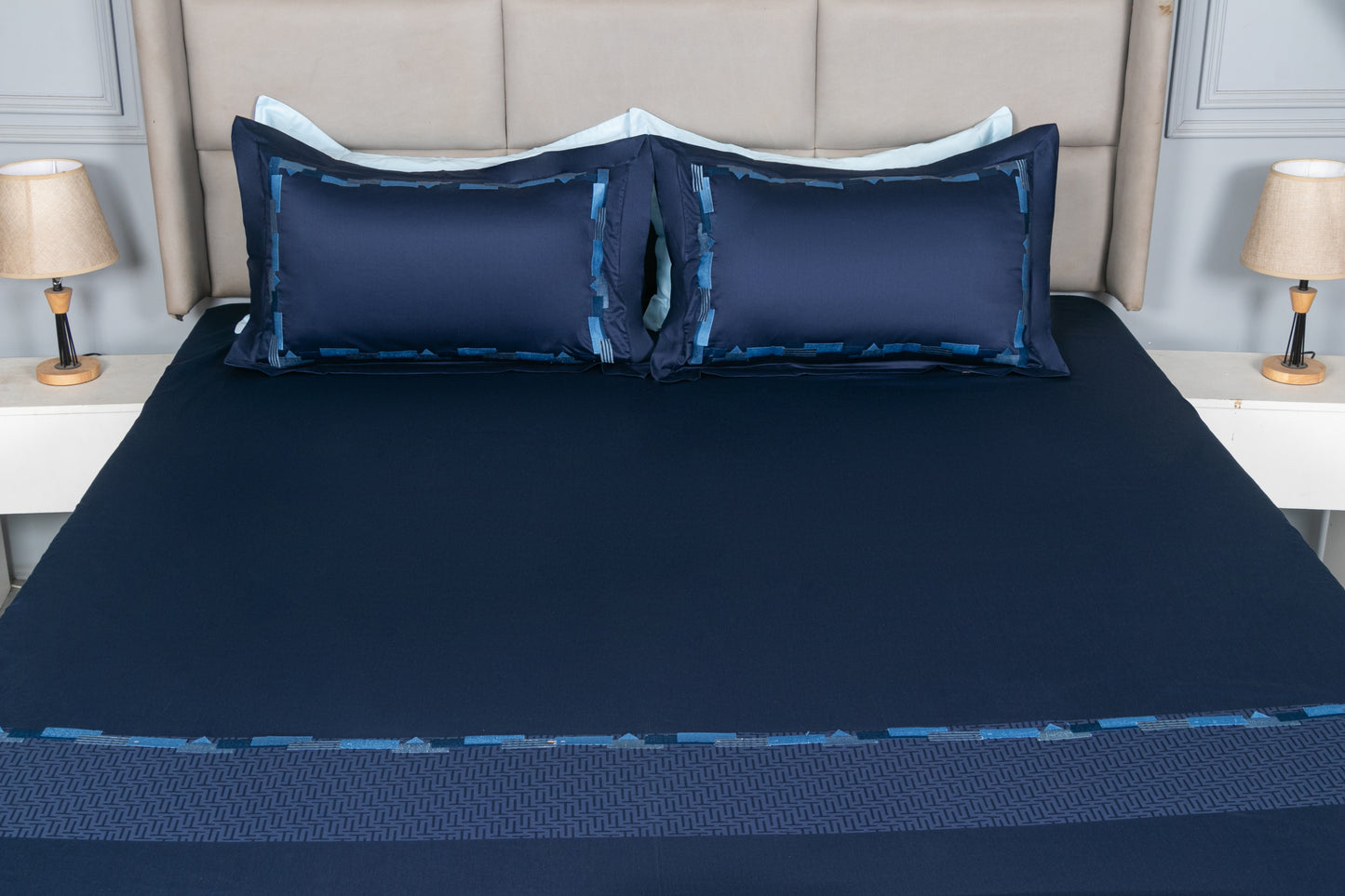 EMBROIDERY BEDSHEET 100% COTTON (3PCS)