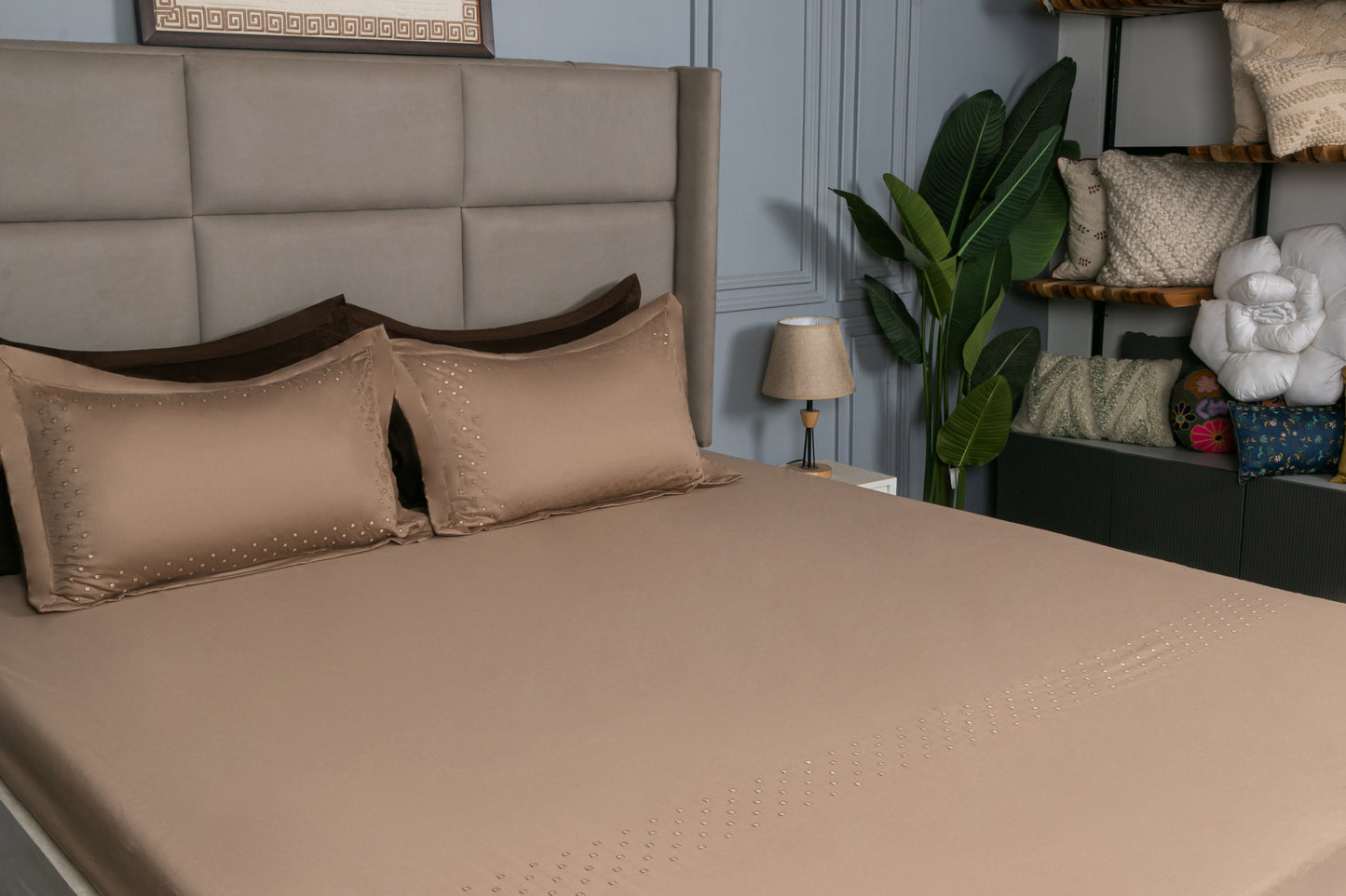 EMBROIDERY BEDSHEET 100% COTTON (3PCS)