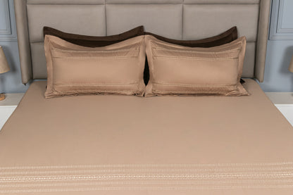 EMBROIDERY BEDSHEET 100% COTTON  (3PCS)