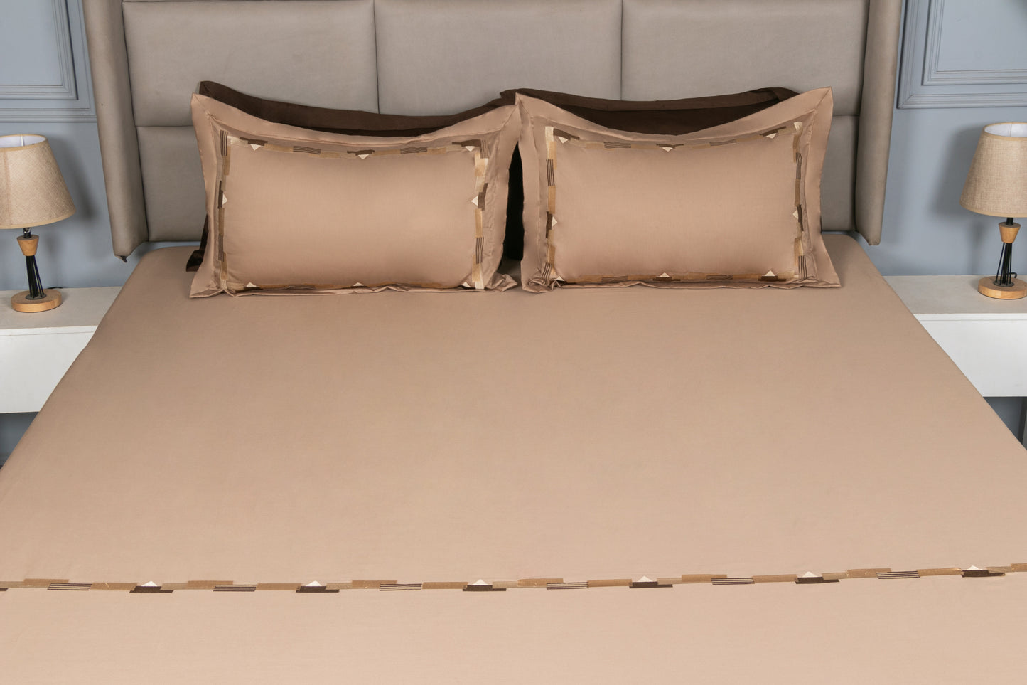 EMBROIDERY BEDSHEET 100% COTTON (3PCS)