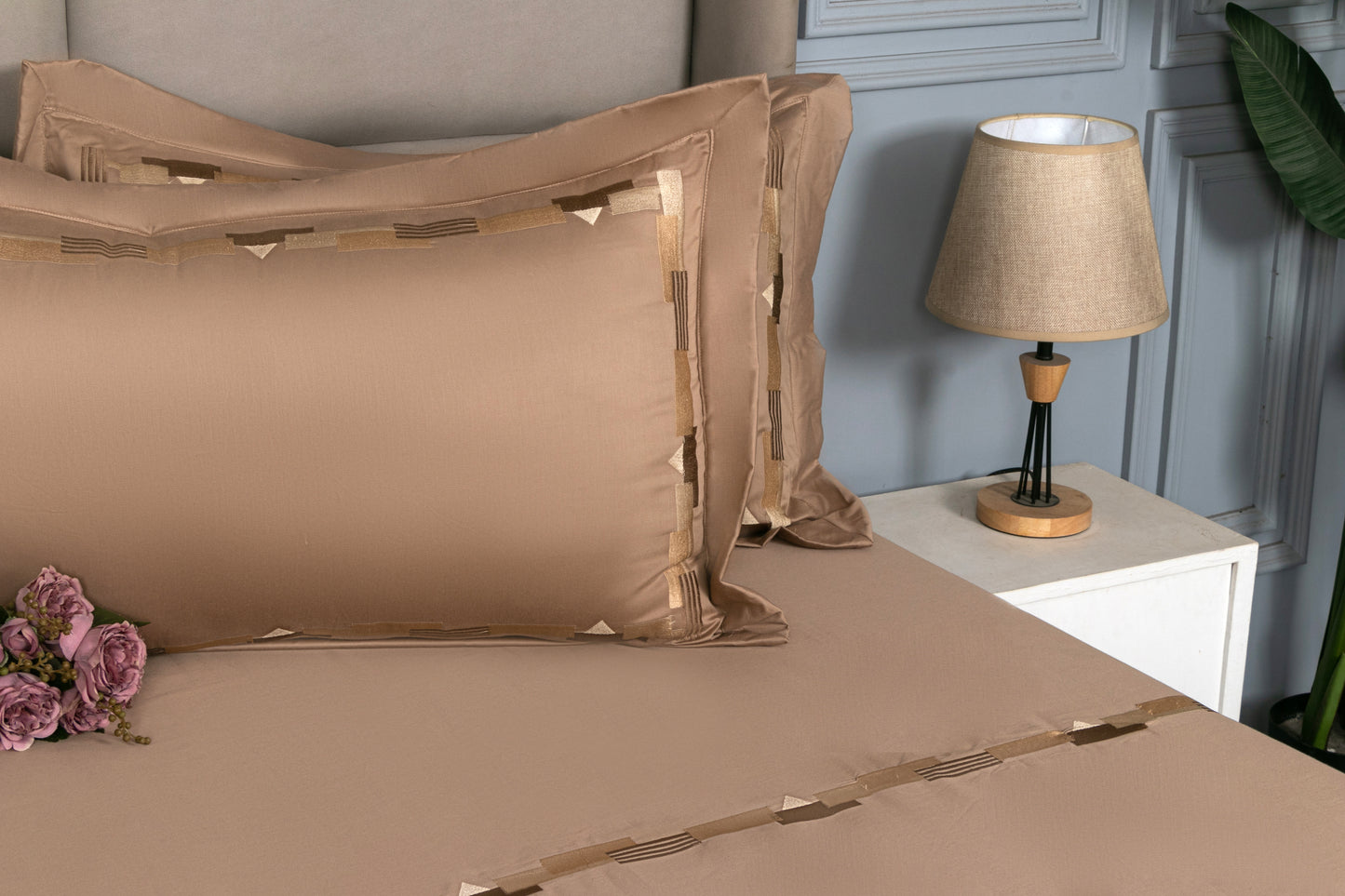 EMBROIDERY BEDSHEET 100% COTTON (3PCS)