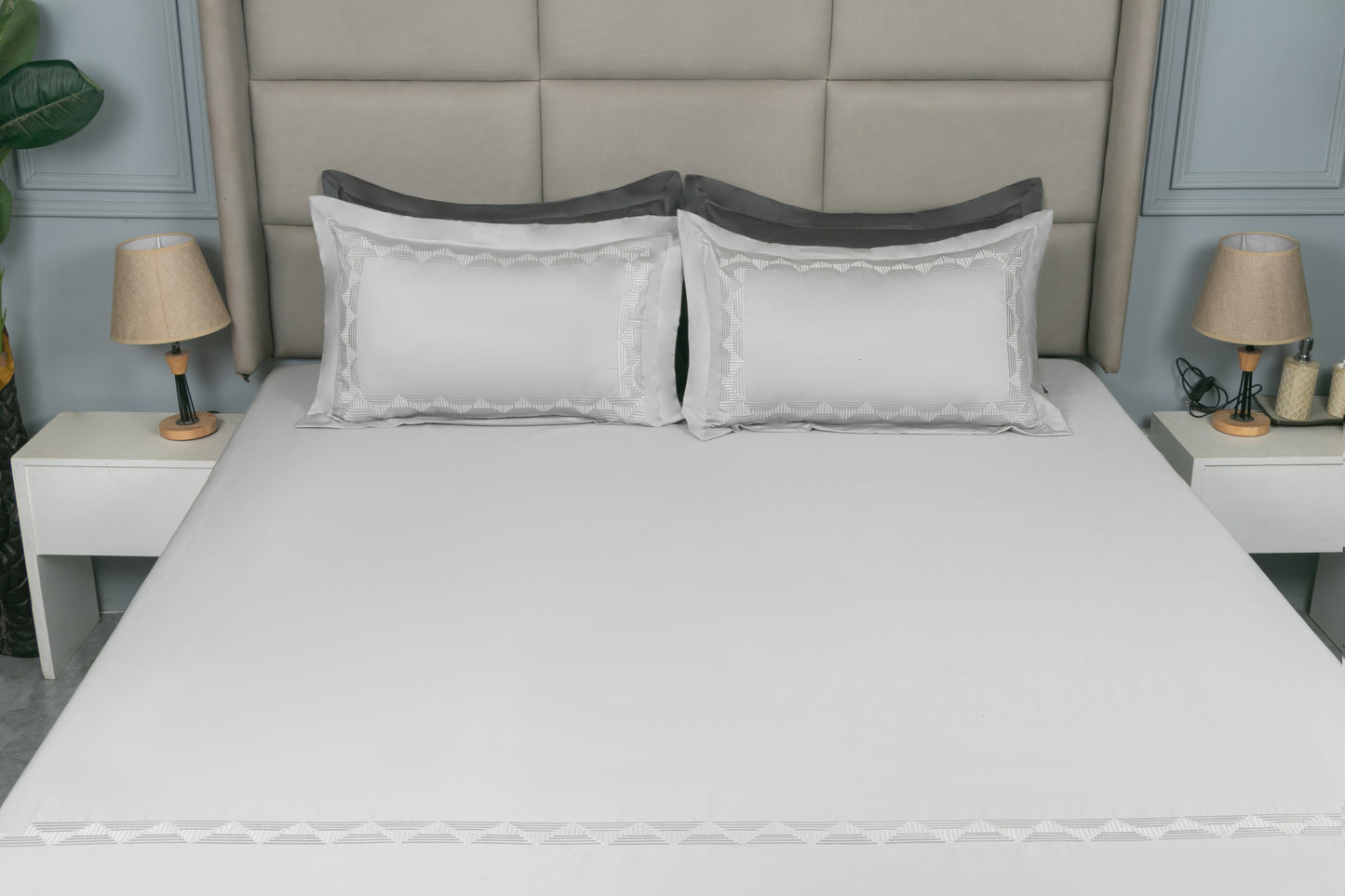 EMBROIDERY BEDSHEET 100% COTTON (3PCS)