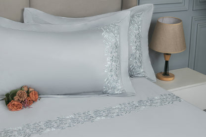 EMBROIDERY BEDSHEET 100% COTTON (3PCS)