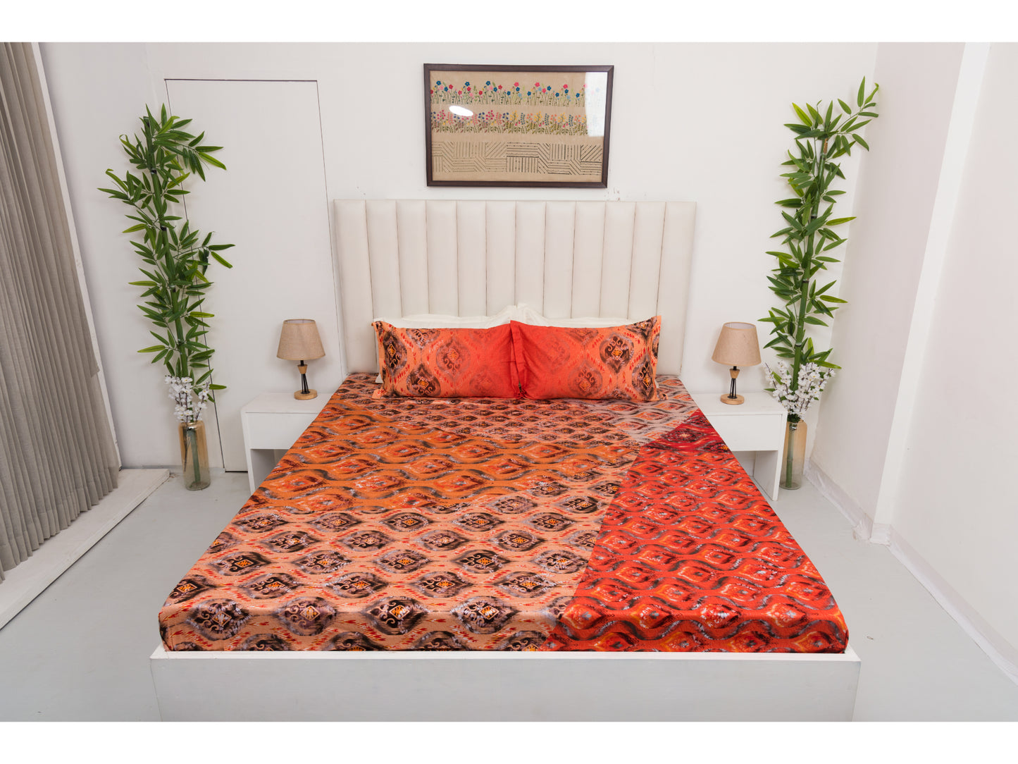 DIGITAL PRINTED BEDSHEET 100% COTTON (3PCS,PRINTED)