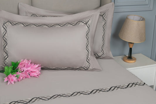 EMBROIDERY BEDSHEET 100% COTTON  (3PCS)