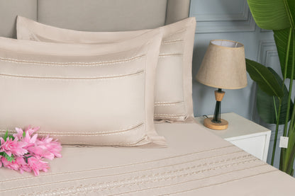 EMBROIDERY BEDSHEET 100% COTTON  (3PCS)