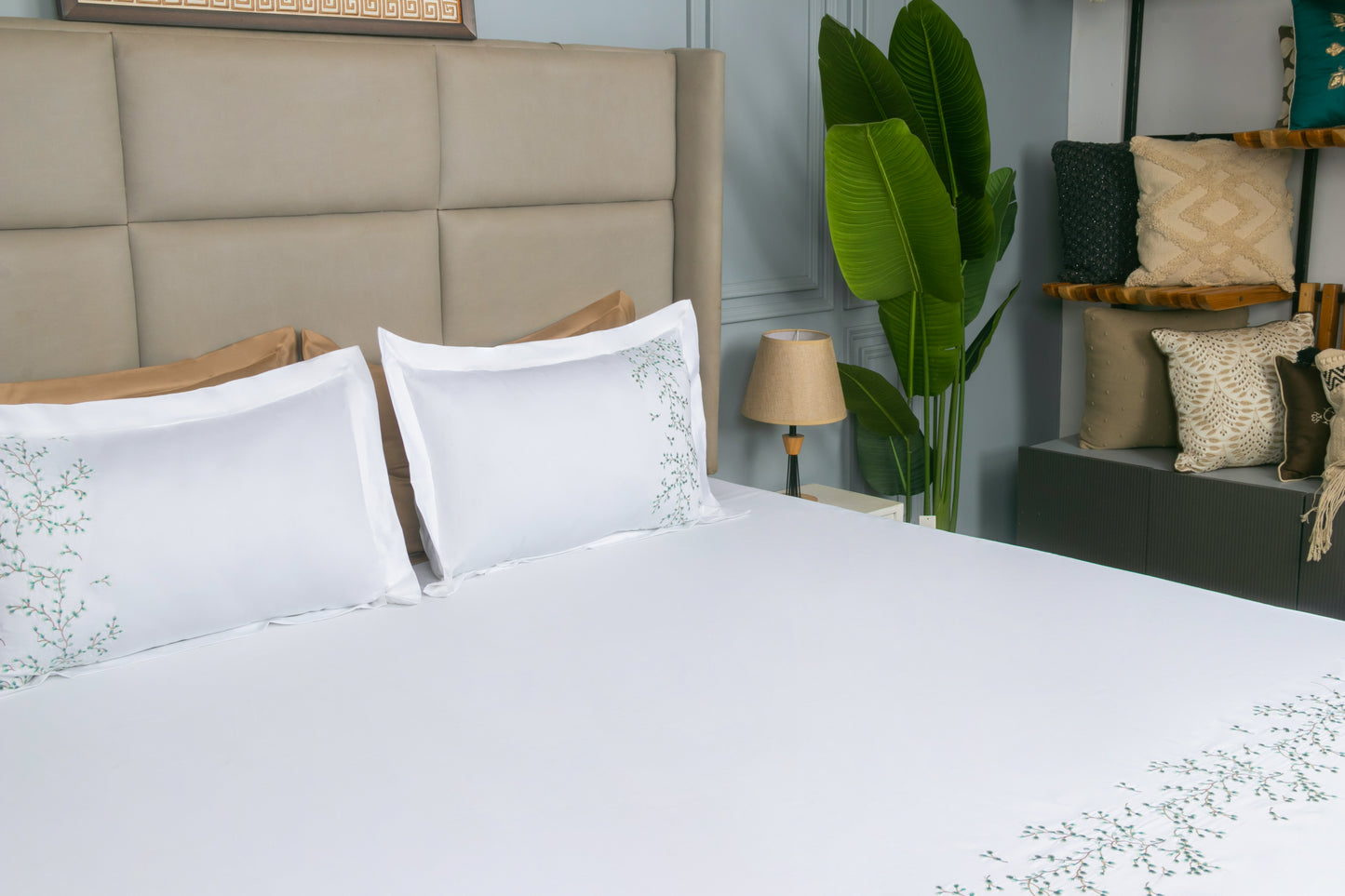 EMBROIDERY BEDSHEET 100% COTTON (3PCS)