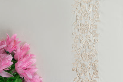 EMBROIDERY BEDSHEET 100% COTTON (3PCS)