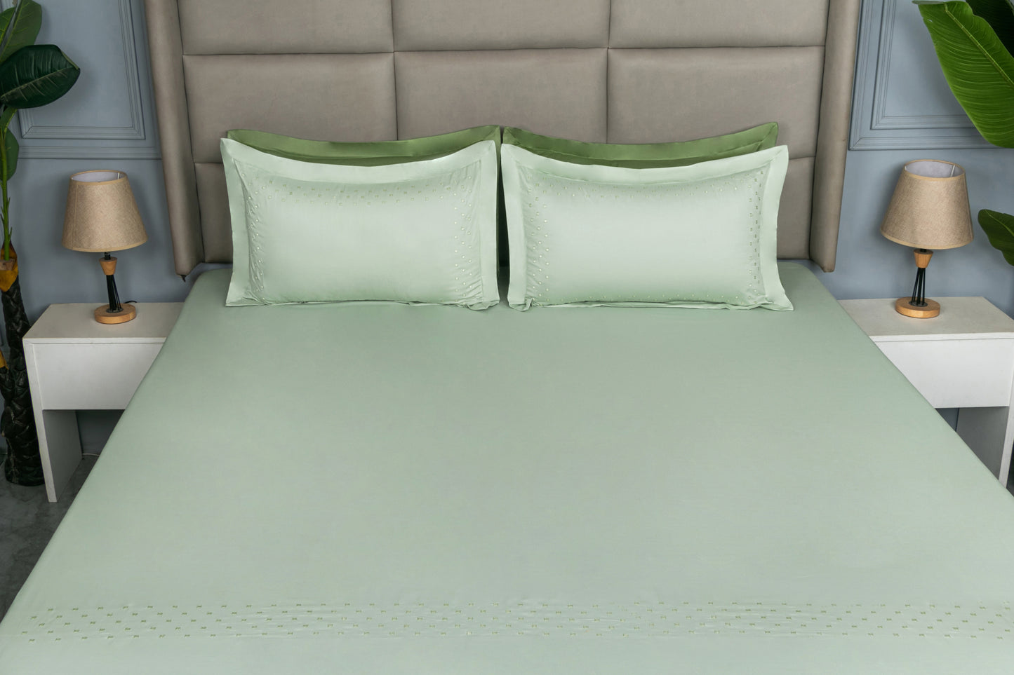 EMBROIDERY BEDSHEET 100% COTTON (3PCS)