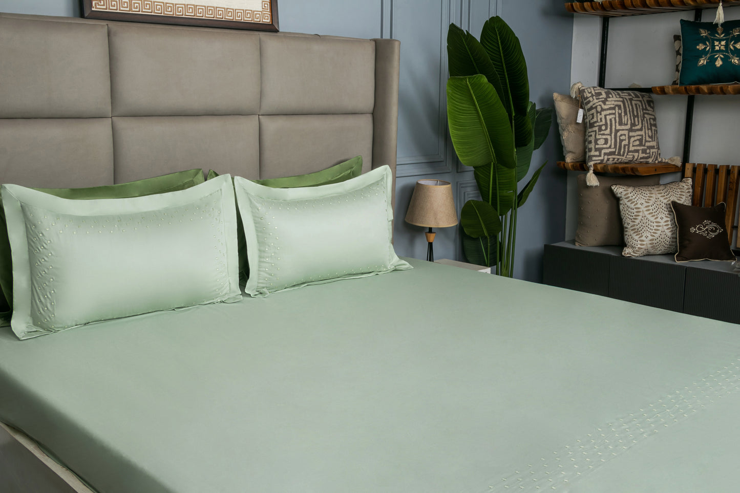 EMBROIDERY BEDSHEET 100% COTTON (3PCS)