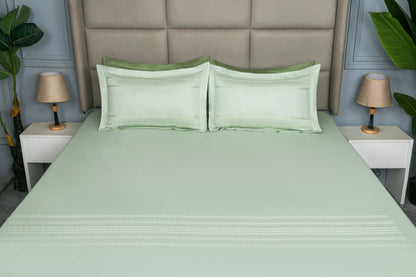 EMBROIDERY BEDSHEET 100% COTTON  (3PCS)