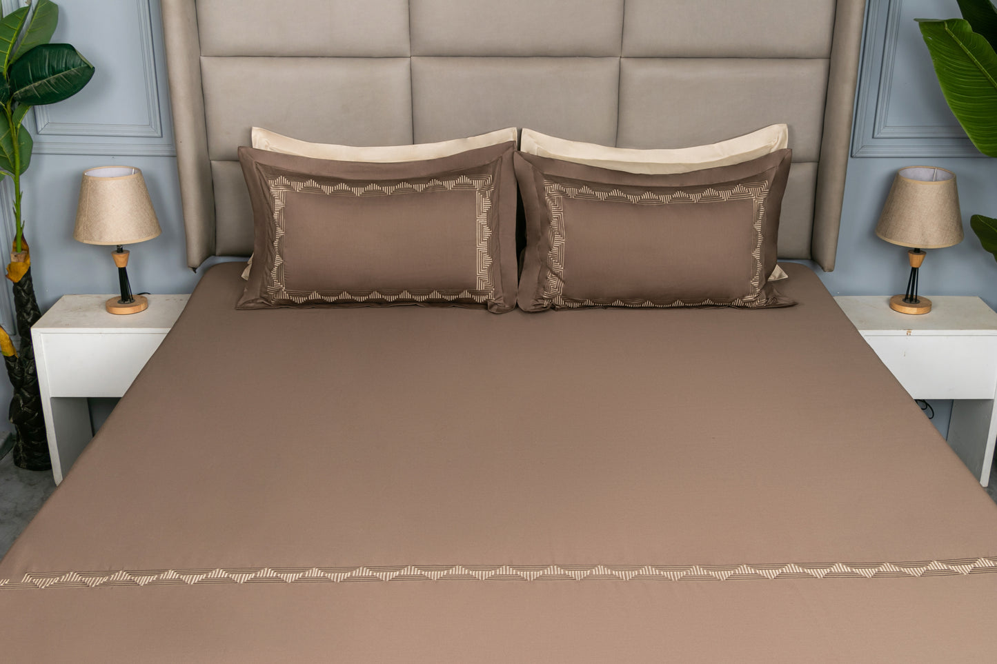 EMBROIDERY BEDSHEET 100% COTTON (3PCS)