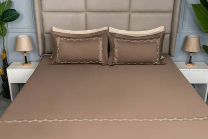 EMBROIDERY BEDSHEET 100% COTTON (3PCS)