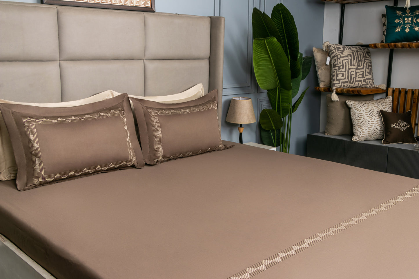 EMBROIDERY BEDSHEET 100% COTTON (3PCS)