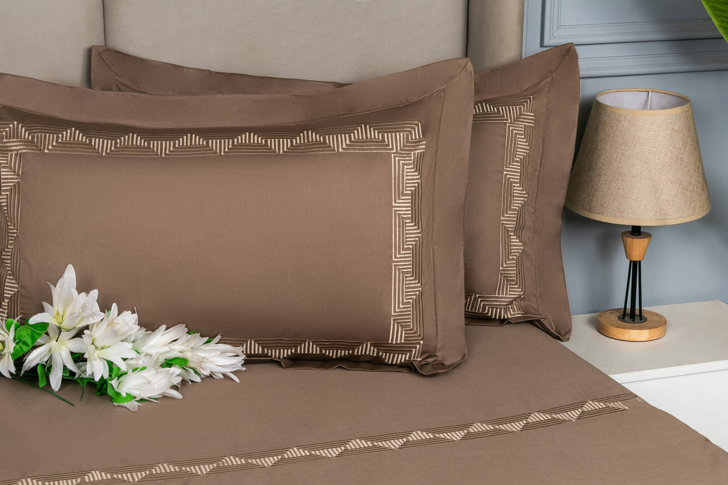 EMBROIDERY BEDSHEET 100% COTTON (3PCS)