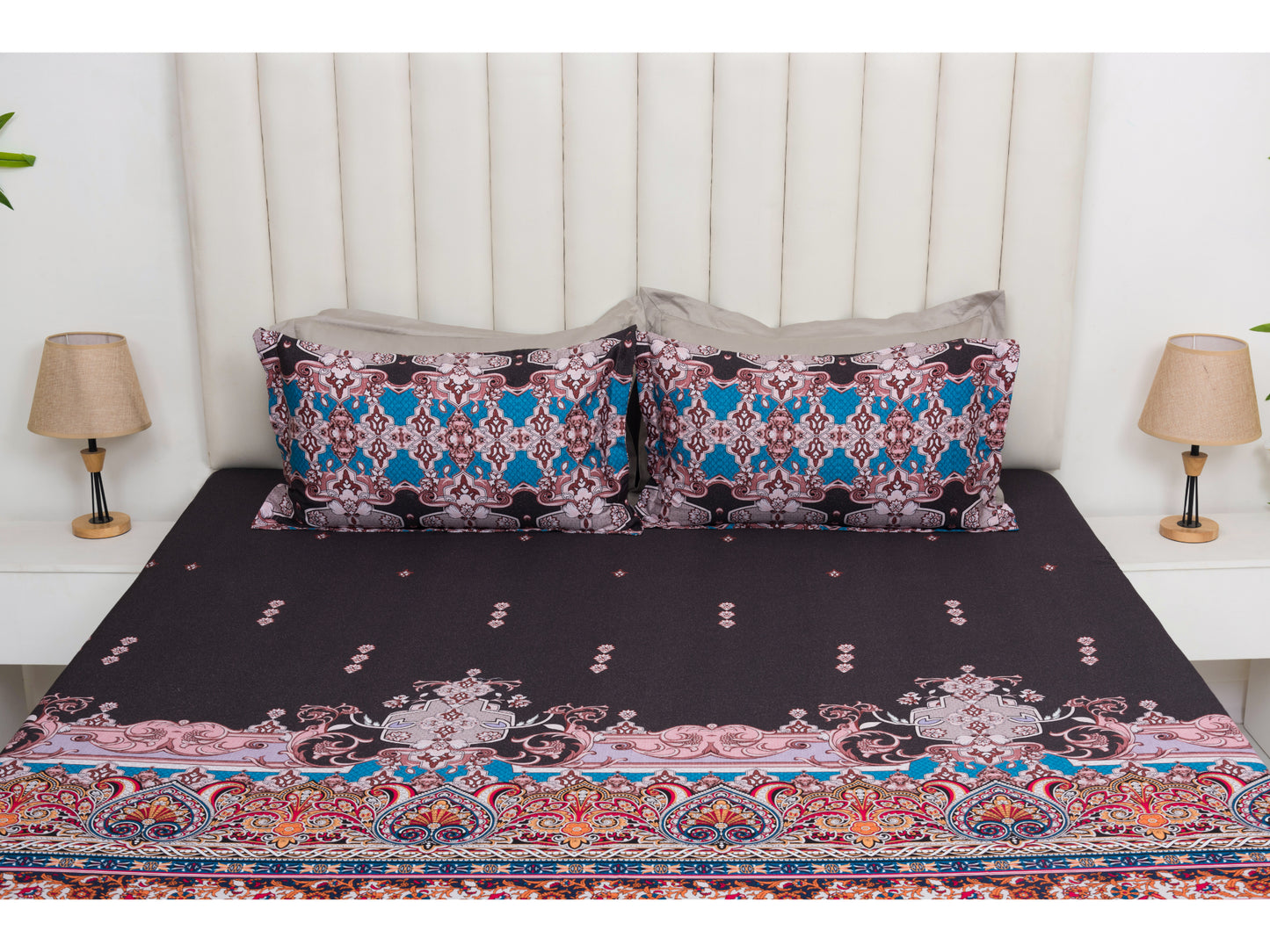 DIGITAL PRINTED BEDSHEET 100% COTTON (3PCS,PRINTED)