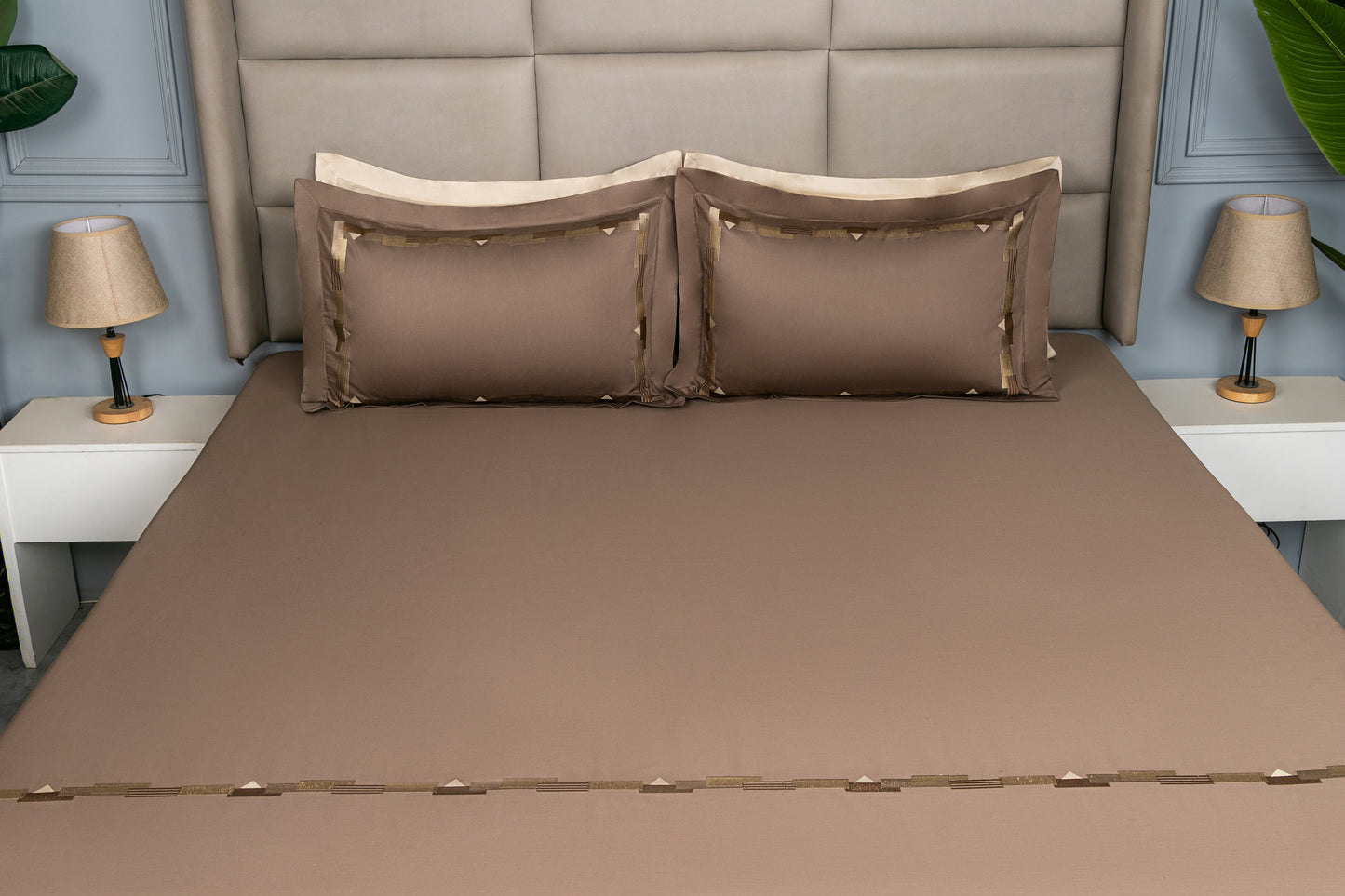 EMBROIDERY BEDSHEET 100% COTTON (3PCS)