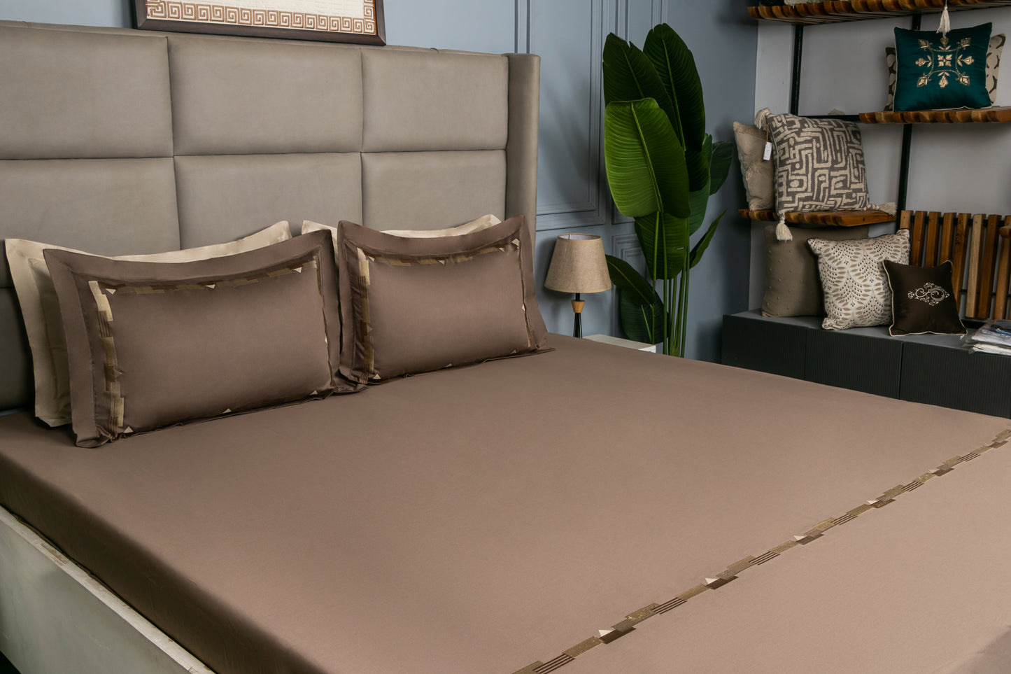 EMBROIDERY BEDSHEET 100% COTTON (3PCS)