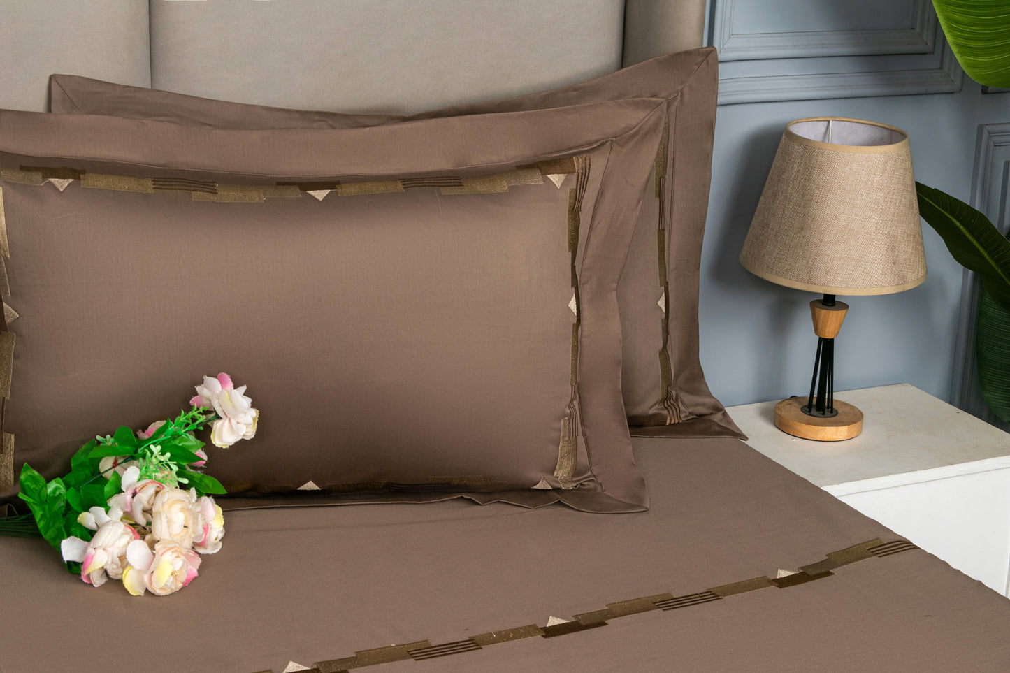 EMBROIDERY BEDSHEET 100% COTTON (3PCS)