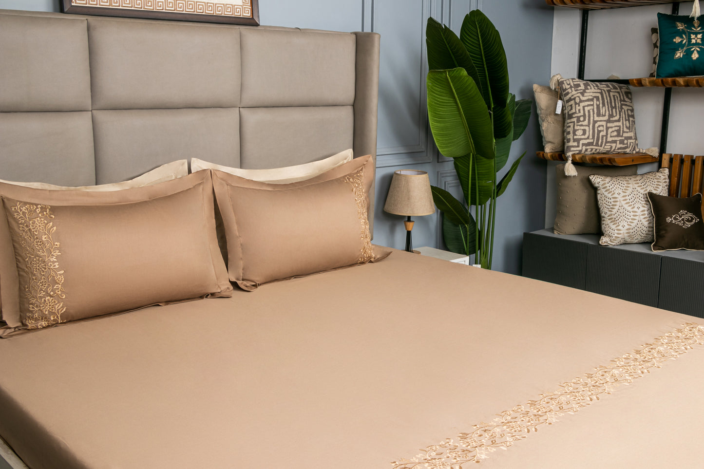 EMBROIDERY BEDSHEET 100% COTTON (3PCS)