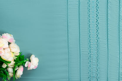 EMBROIDERY BEDSHEET 100% COTTON  (3PCS)