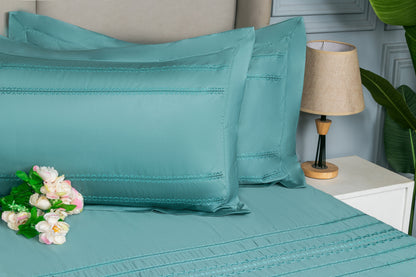 EMBROIDERY BEDSHEET 100% COTTON  (3PCS)