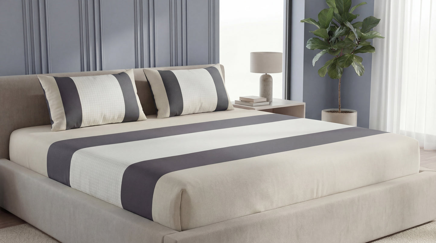 PRINT x PLAIN BEDSHEET (3pcs)